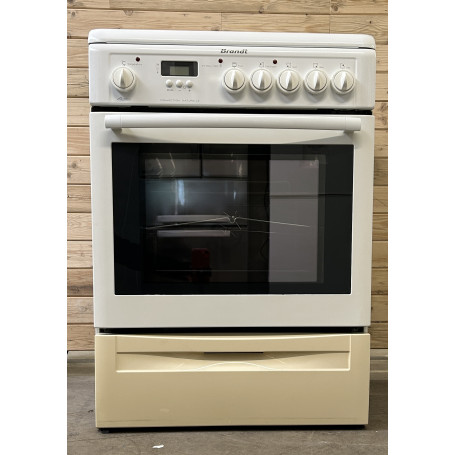 Cuisinière Mixte BRANDT KM365WE14 / 4 foyers - 3408